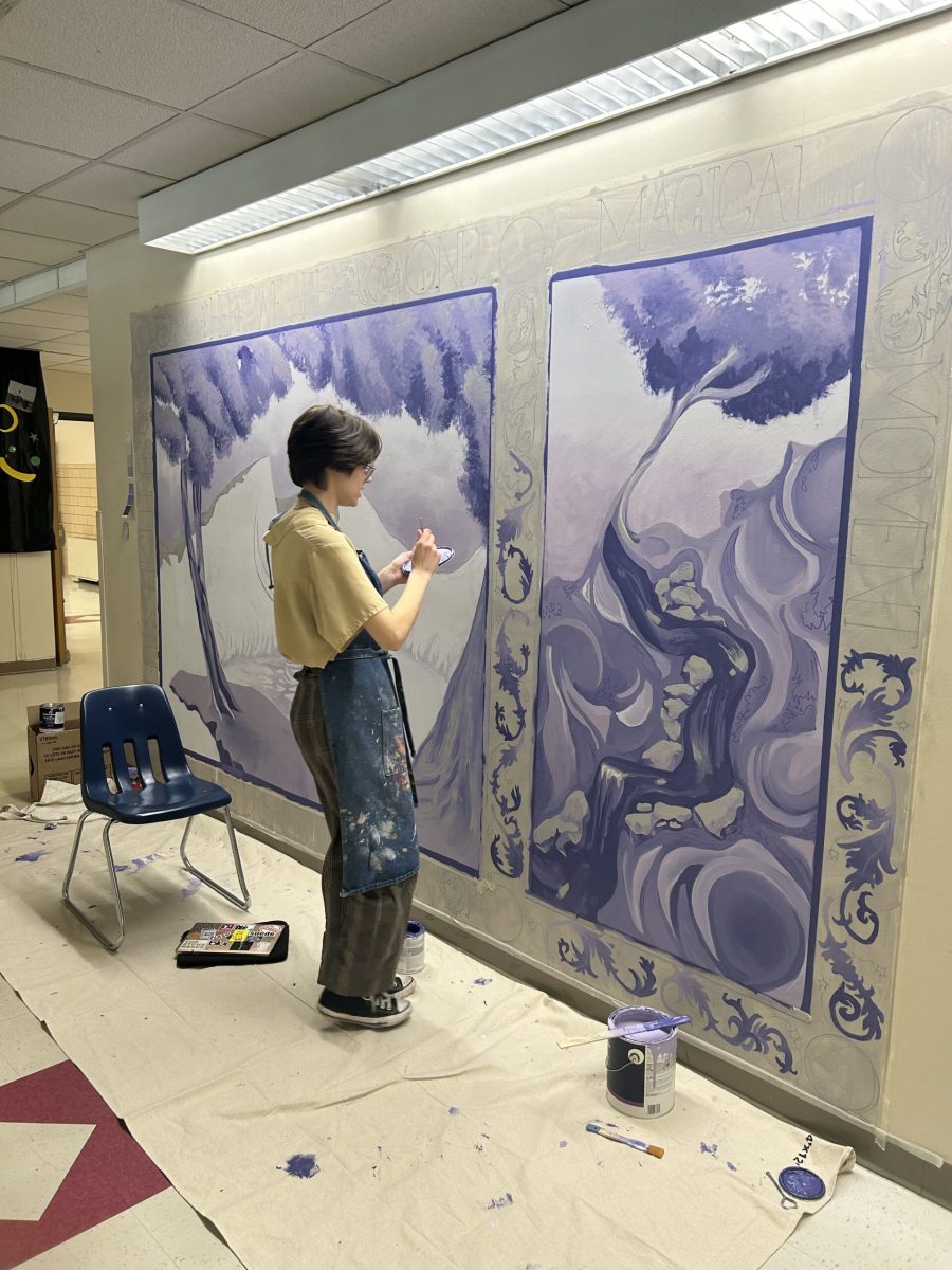 Student Mural Fills a 'Blank Canvas' in B-wing