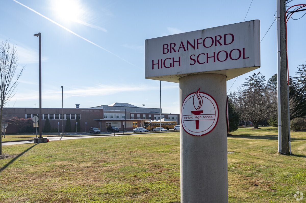 Pictured is the old sign that stood outside BHS for years.